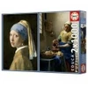 Image de Educa 2 Puzzles - La Jeune Fille à la Perle & La Laitière. Johannes Vermeer
