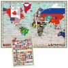 Image de Educa Pièces XXL - GeoPuzzles - Drapeaux du Monde