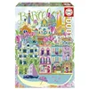 Image de Educa - Barcelone par Car Pintos | Puzzle de 1000 pièces pour Adultes | Dimensions : 48 x 68 cm | À partir de 14 Ans (20557)