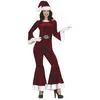 Image de GUIRMA | Costume Fancy Winter Girl pour Femme (42-44/L) - Combinaison, Ceinture et Bonnet - Costumes de Père Noël et Nouvel An pour Fêtes et Célébrations - Idéal pour Adultes - Rouge