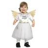 Image de GUIRMA | Costume de Petit Ange Bébé (18-24 Mois) - Robe et Ailes - Costumes d'Ange pour Nouvel An et Fêtes Déguisées - Idéal pour Bébé Fille - Blanc