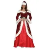 Image de GUIRMA Déguisement Mère Noël chic à dorures femme - Rouge - S (36-38)