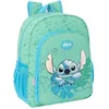 Image de STITCH ALOHA - Sac à dos scolaire pour enfant, adaptable au chariot, idéal pour les enfants d'âge scolaire, confortable et polyvalent, qualité et résistance, 32 x 12 x 38 cm, couleur turquoise,