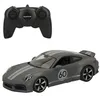 Image de ColorBaby Rastar 41283 Voiture télécommandée, Porsche 911 Classic, produit sous licence officielle, échelle 1:16, avec lumière, gris, voiture télécommandée, véhicule télécommandé, télécommande