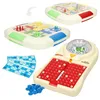 Image de ColorBaby Set de 3 jeux de société, bingo électronique, parchis, jeu de l'oie, set complet avec planches et jetons, pour plus de 2 joueurs, jouets enfants 5 ans (47945)