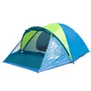 Image de AKTIVE Tente Familiale avec auvent, 240X210X130 cm, auvent 120 cm, 3 Personnes, avec Piquets et Cordes, Poteaux en Fibre de Verre, Tissu Polyester, Colonne d'eau 3000 mm, Poids 4,46 kg (63122)