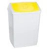Image de Denox DEN137 Poubelle avec couvercle basculant 55 l Jaune 55 l