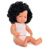 Image de Miniland 31262 Poupée de Style caucasien à Cheveux bouclés Noir 38 cm