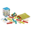 Image de Miniland Eco Beams Bulding Set de construction avec bigas Fabriqué en Espagne avec des matériaux recyclés et recyclables. Idéal pour les enfants de 2 à 6 ans.