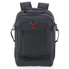Image de GLADIATOR Sac à dos polaire, 30 x 40 x 20 cm, noir, polyester imperméable, 24 L, avec compartiment portable 14", ouverture valise, pour voyage