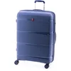 Image de Grande Valise Gladiator 0812 en polypropylène 70 cm 4 Roues Doubles TSA, modèle Extensible (Bleu)