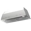 Image de Taurus GF72IXAL Hotte aspirante fixe, inox, compacte de 72 cm de large, 650 m3/h d'extraction, 3 vitesses, commandes mécaniques, efficacité A, 200 W, filtres aluminium lavables multicouche, LED