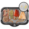 Image de Taurus - Barbecue Électrique Maxim's | 2400W | Surface 41x24 cm | Thermostat Réglable | Bac à Eau Anti-Fumée | Utilisation Intérieure et Extérieure | Chaleur Uniforme, Gris, Noir