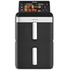 Image de Taurus Friteuse sans huile Duo Slim | 13 L | 14 personnes | 2 paniers | Cuit 2 assiettes en même temps | 10 programmes | Minuterie 90 min | Compact | Écran tactile numérique