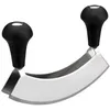 Image de Berçeuse double L - LACOR - 17 cm - Inox - Double lame - Hachoir professionnel