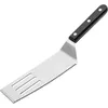 Image de Spatule et coupe gâteau 2 en 1 - LACOR - Inox - Manche noir - Lame dentelée - 29 cm