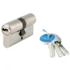 Image de Tesa securite france - Cylindre de serrure de surete t60 coloris nickele s'entrouvant-numero stock 1 - Type.2 entrées - Dim mm.40 x 40 -