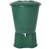 Image de Déspot d'eau en polypropylène 300 litres pour Eau de Pluie. Comprend Un Couvercle et Une Base. Diamètre 80 cm, Hauteur 86 cm. Capacité exacte de 310 litres.