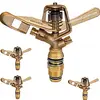 Image de Suinga Lot de 4 arroseurs agricoles en laiton circulaire 360. Portée 13-18 MTS. Filetage mâle 3/4". Débit 660 à 3270 l/h Durable