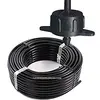 Image de Tuyau PE-LD 100 m x 16 mm. Tuyau d'arrosage noir + 100 GOUTTEURS à compensation automatique 4 litres/heure