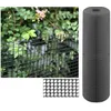 Image de Suinga - Maille plastique carré 0,5 x 0,5 cm, gris 1 x 25 m, clôture artificiel pour terrasses, balcons ou jardins