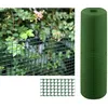 Image de Suinga - Maille plastique carré 1x1 cm, vert 1 x 25 m, clôture artificiel pour terrasses, balcons ou jardins