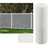 Image de Suinga - Maille Plastique carré 1x1 cm, Blanc 1 x 25 m, clôture Artificiel pour terrasses, balcons ou Jardins