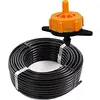 Image de Suinga - TUYAU D'ÉGOUTTEMENT, 16 mm x 100 m, couleur noire + 100 Goutteurs auto-compensants 2 l/h démontables.