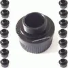Image de Suinga 15 x Adaptateur 1/2" Femelle pour Chevilles RIEGO. Filetage supérieur pour diffuseurs et arroseurs Rain Bird, Hunter, KRain, Noir