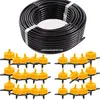 Image de Suinga Tuyau goutte à goutte 16 mm x 100 m Noir + 100 gouttières auto-compensantes 16 l/heure