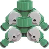 Image de Suinga Lot de 2 raccords rapides pour tuyau adaptateur à 2 voies, robinet double irrigation goutte à goutte 3/4", répartiteur d'irrigation, vert