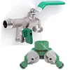 Image de Suinga. GRIFO JARDIN avec double sortie femelle 3/4", sortie 2 voies mâle + BIFURCATEUR 2 sorties métal