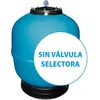 Image de Suinga Filtre purificateur pour piscine sans valve sélectrice, finition extérieure en gelcoat couleur bleue (Ø 650 mm - Sorties 1½")