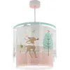 Image de Dalber Lustre Chambre Lampe Suspension Plafonnier Pour Enfants, Loving Deer Cerf animaux, Rose, 61272M, E27