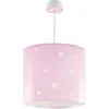 Image de Dalber Lustre Chambre Lampe Suspension Plafonnier Pour Enfants, Sweat Dreams Pink, Coeurs Rose, 62012MS, E27