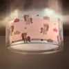 Image de Plafonnier pour enfants Dalber UNICORNS, rose, à 1 lampe