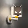 Image de Dalber Applique murale Dark Hero avec fiche, blanc/noir