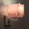 Image de Dalber applique murale Little Owl avec prise, rose
