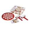 Image de Lékué Kit Petits Fours, 1 découpoir et 2 rouleaux pour préparer petits fours Rouge 30 x 1.5 cm