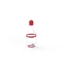 Image de Lékué 0205700R14U151 Smart Tool Shaker à Vinaigrette Plastique Rouge 7,2 x 7,2 x 19,1 cm