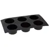 Image de Lékué Moule pâtisserie Muffins 6 cavités, silicone platine noir