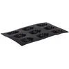 Image de Lékué Moule pâtisserie Madeleines 9 cavités, silicone platine noir