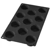 Image de Lékué Moule pâtisserie Mini Muffins 11 cavités, silicone platine noir