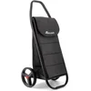 Image de Chariot de Course Rolser COM Tweed Polar Black Tube 2 Grandes Roues - Noir