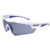 Image de Ocean Sunglasses - Ironman - lunettes de soleil - Monture : Blanc/Bleu - Verres : Fumée (90000.2)