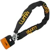 Image de Chaîne antivol Luma 28 CHAIN - Chaîne de sécurité en acier trempé avec clé réversible - Résistant aux chocs, protection contre le vandalisme et les intempéries pour motos et vélos. (orange, 120 cm)