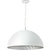 Image de Faro Barcelona 28398 - MAGMA Lampe suspension blanche et argent