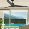 Image de FARO BARCELONA Ventilateur de plafond LED Tonic, brun foncé