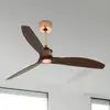 Image de FARO BARCELONA Ventilateur de plafond Just Fan, Ø 128 cm, cuivre et noyer