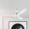 Image de FARO BARCELONA Ventilateur plafond LED Polaris L, 3 pales, blanc